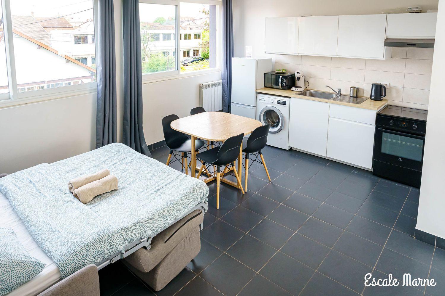 Escale-Marne Fr - 102 - Free Parking - Free Luggage Storage - All Equipped - Linen Included - Washing Machine - 10Mn Walk Metro 8 - Rer A - Panoramic View - From 1 To 4 Guests Maisons-Alfort Esterno foto