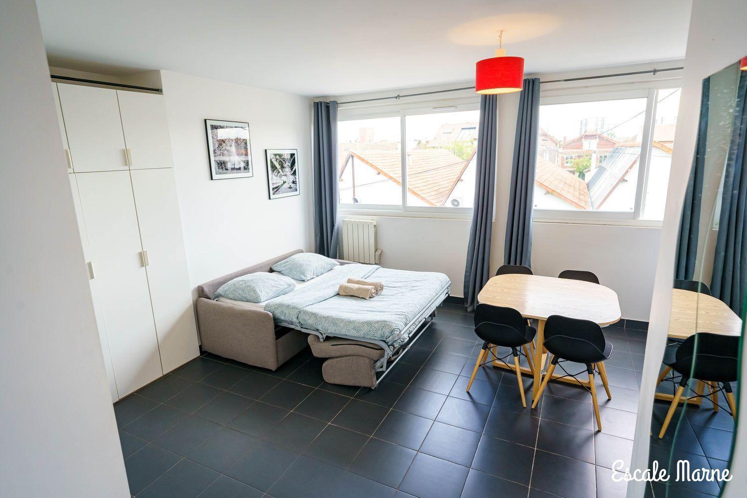 Escale-Marne Fr - 102 - Free Parking - Free Luggage Storage - All Equipped - Linen Included - Washing Machine - 10Mn Walk Metro 8 - Rer A - Panoramic View - From 1 To 4 Guests Maisons-Alfort Esterno foto